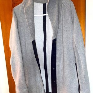 Gray lululemon cool weather jacket.